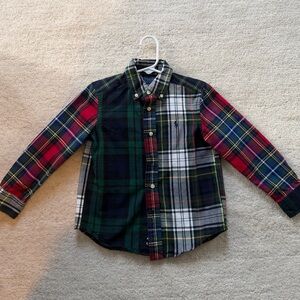 Polo by Ralph Lauren Multicolor Plaid Kids Button Down Shirt Size 4T